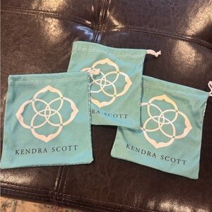Kendra Scott Teal Jewelry Pouches